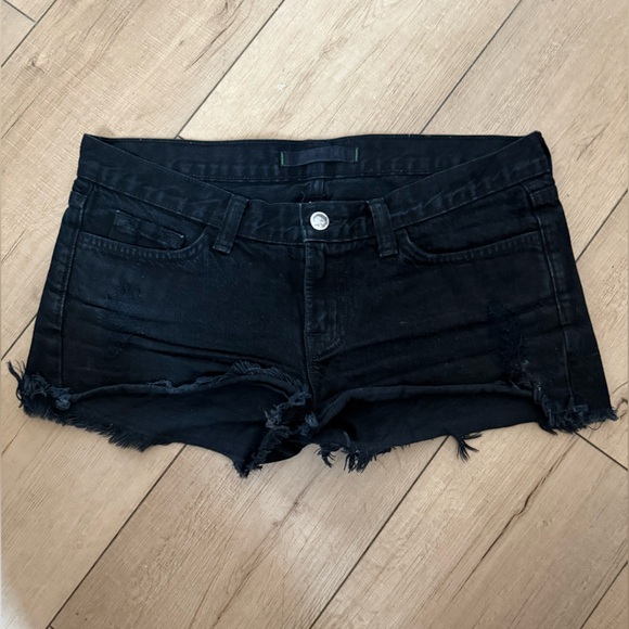 J Brand Black Jean Shorts - Picture 1 of 3